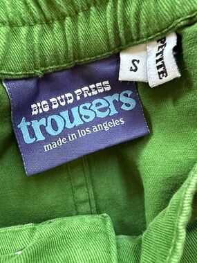 Big Bud Press Vibrant Green Elastic-Waist Trousers
